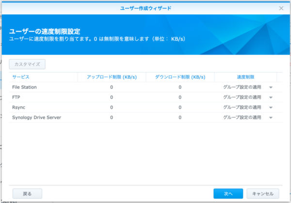 Synology DMS ユーザー作成6